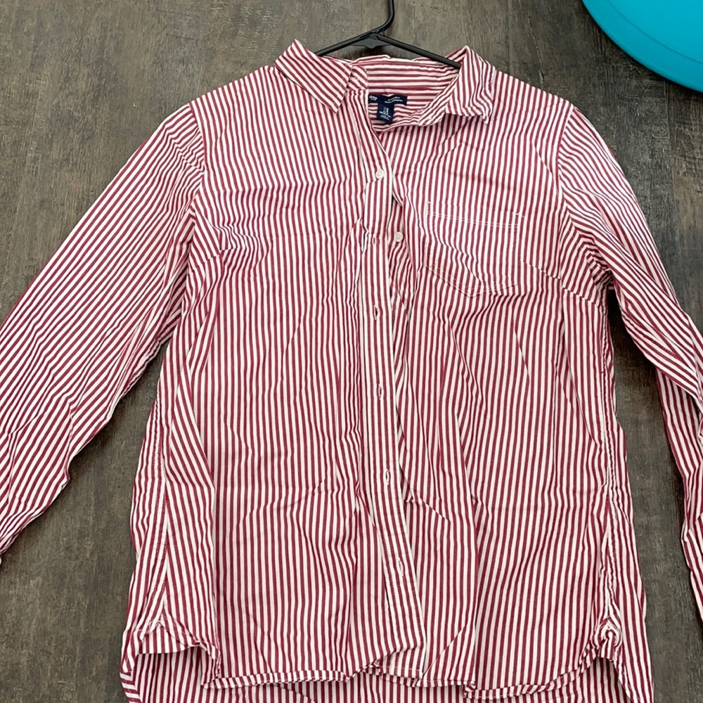 Gap button down stripe shirt